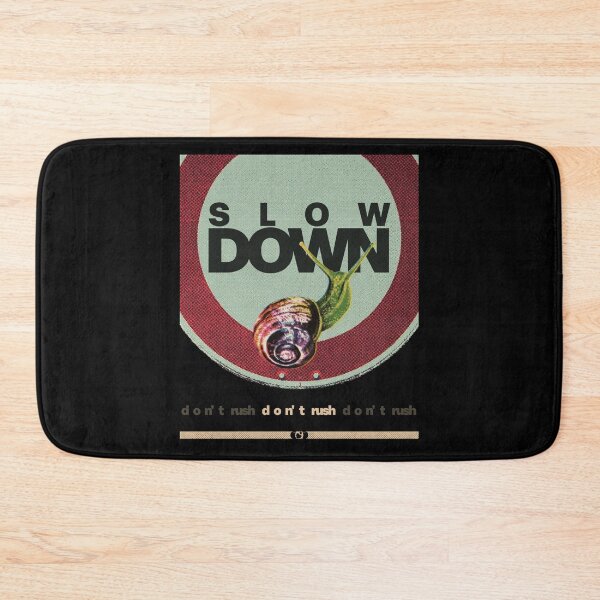 Item preview, Slow Down — Vintage Traffic Sign Snail Brutalist Design designed and sold by Decorador de Corazones.