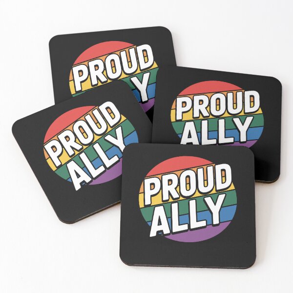 Item preview, Proud Ally LGBT Rainbow Pride Ally Gift designed and sold by Say It With Ink.