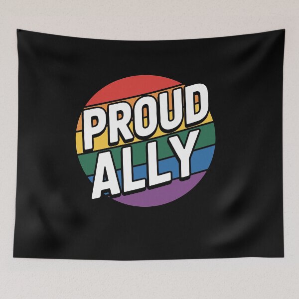 Item preview, Proud Ally LGBT Rainbow Pride Ally Gift designed and sold by Say It With Ink.