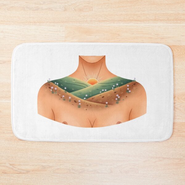 Item preview, Human Chest Nature Landscape Illustration designed and sold by AbanoubStore.