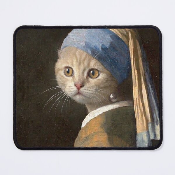Item preview, CAT WITH PEARL MEOWRINGG designed and sold by Boreal Apparel.