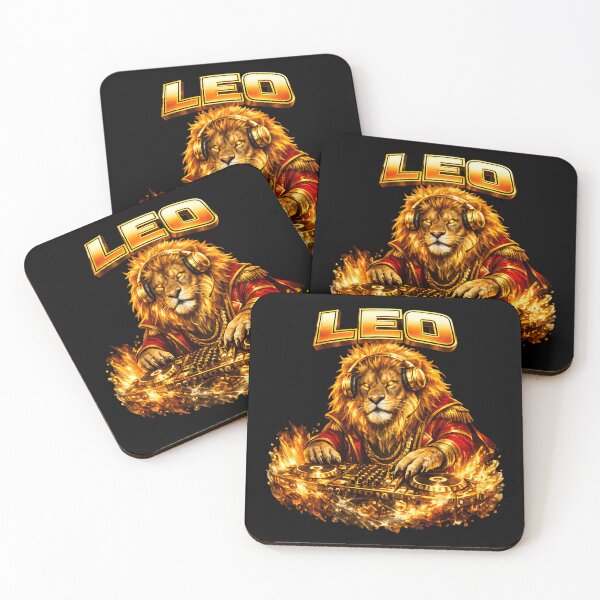 Item preview, Majestic Leo Lion DJ Zodiac Royal Fire designed and sold by  ZenRave Designs.