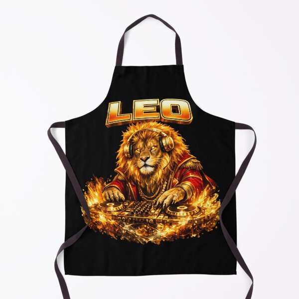 Item preview, Majestic Leo Lion DJ Zodiac Royal Fire designed and sold by ZenRave Designs.