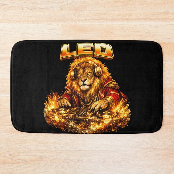Item preview, Majestic Leo Lion DJ Zodiac Royal Fire designed and sold by  ZenRave Designs.