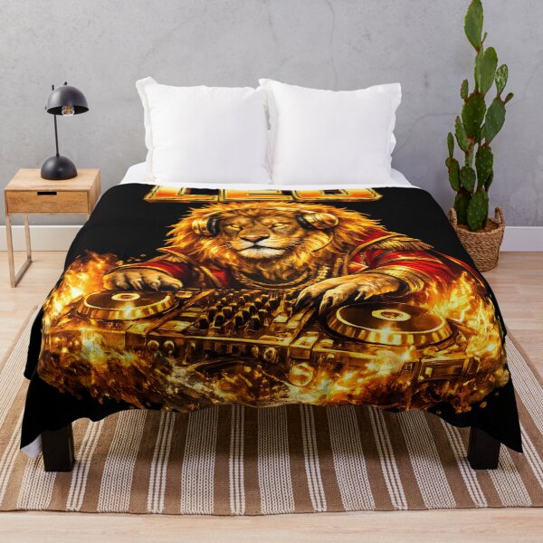 Item preview, Majestic Leo Lion DJ Zodiac Royal Fire designed and sold by  ZenRave Designs.