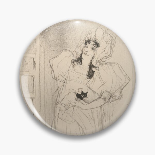 Item preview, Miss May Belfort by Henri de Toulouse-Lautrec | Vintage Cabaret Black Cat Art Poster Print designed and sold by artofuniverse.