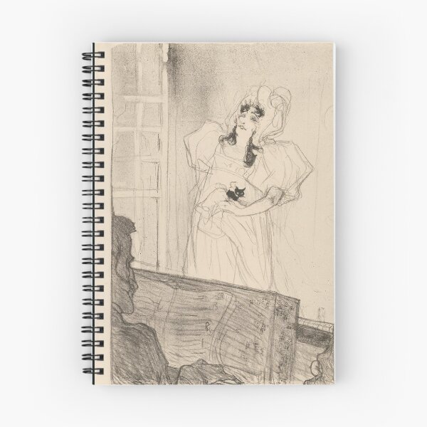 Item preview, Miss May Belfort by Henri de Toulouse-Lautrec | Vintage Cabaret Black Cat Art Poster Print designed and sold by artofuniverse.