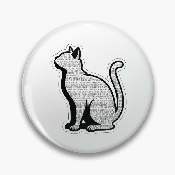 Item preview, Minimalist Cat Silhouette with Text designed and sold by NiftyWrx.