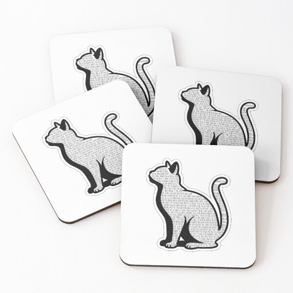 Item preview, Minimalist Cat Silhouette with Text designed and sold by NiftyWrx.