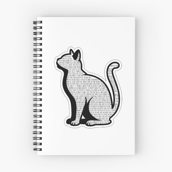 Item preview, Minimalist Cat Silhouette with Text designed and sold by NiftyWrx.