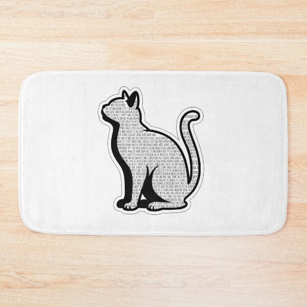 Item preview, Minimalist Cat Silhouette with Text designed and sold by NiftyWrx.