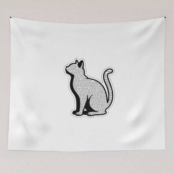 Item preview, Minimalist Cat Silhouette with Text designed and sold by NiftyWrx.