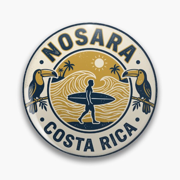 Item preview, Nosara Surf Paradise Vintage Coastal Emblem designed and sold by Digital Art Works  Hub.