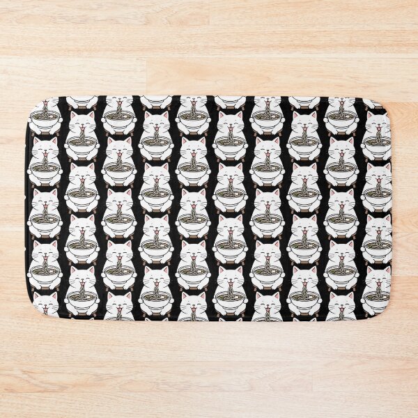Item preview, cat eating ramen designed and sold by Brexmore3.