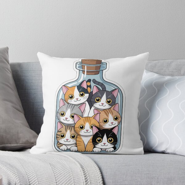 Item preview, Cats in a Bottle Anime Illustration designed and sold by NiftyWrx.
