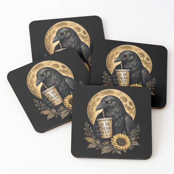 Item preview, is He Vintage Dead Yet Dark Crow Raven Bird Humor Retro designed and sold by Kladhadredo.