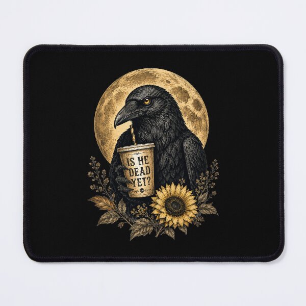 Item preview, is He Vintage Dead Yet Dark Crow Raven Bird Humor Retro designed and sold by Kladhadredo.
