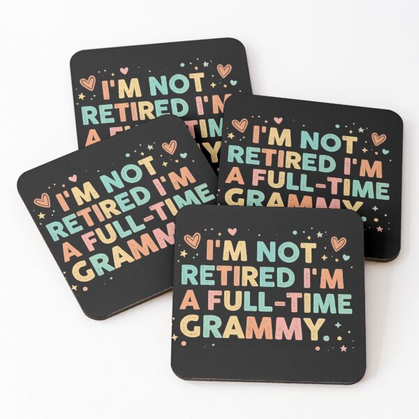 Item preview, I'm Not Retired I'm A Full-Time Grammy – Funny Grandma Gift Retro Quote designed and sold by DidoMidoch.