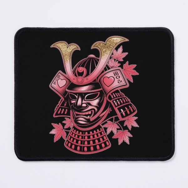 Item preview, Samurai Mask Rose Gold Japanese Maple Warrior T-Shirt designed and sold by DarylWelsh2024.