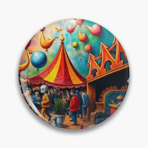 Item preview, Colorful Circus-Style Fantasy Fair Illustration designed and sold by RAISC.