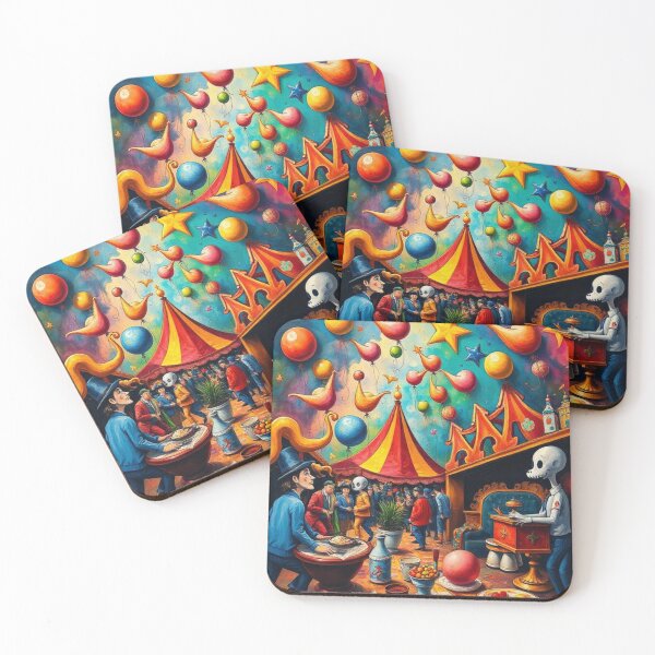 Item preview, Colorful Circus-Style Fantasy Fair Illustration designed and sold by RAISC.