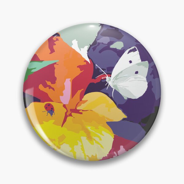 Artikelvorschau, Kupferpflanze und Schmetterlinge in der Naturpalette entworfen und verkauft von Henriz Creative.