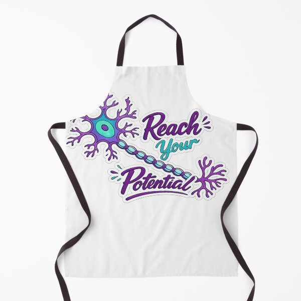 Item preview, Reach Your Potential Neuron Brain Motivation Sticker Design designed and sold by Creative Spark.