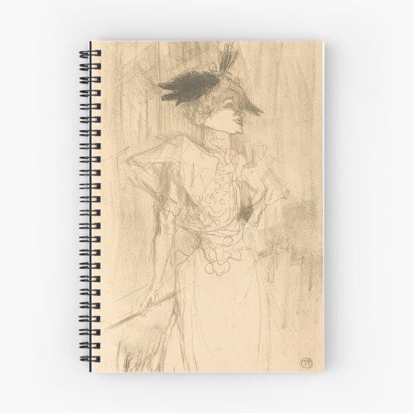 Item preview, Mlle Marcelle Lender Standing by Henri de Toulouse-Lautrec | Vintage Belle Époque Portrait Sketch Art Print designed and sold by artofuniverse.