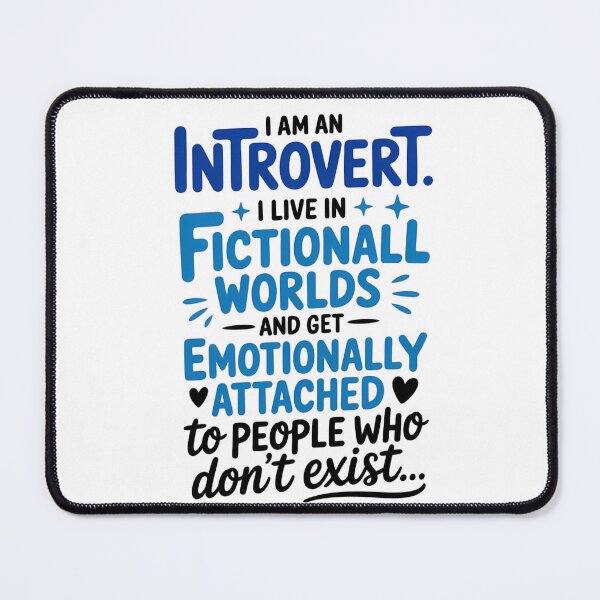 Item preview, Introvert Fiction Lover Typo Art designed and sold by NiftyWrx.