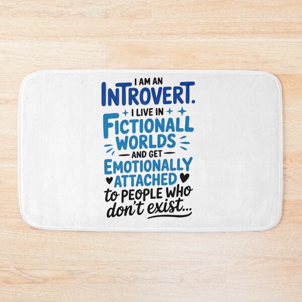 Item preview, Introvert Fiction Lover Typo Art designed and sold by NiftyWrx.