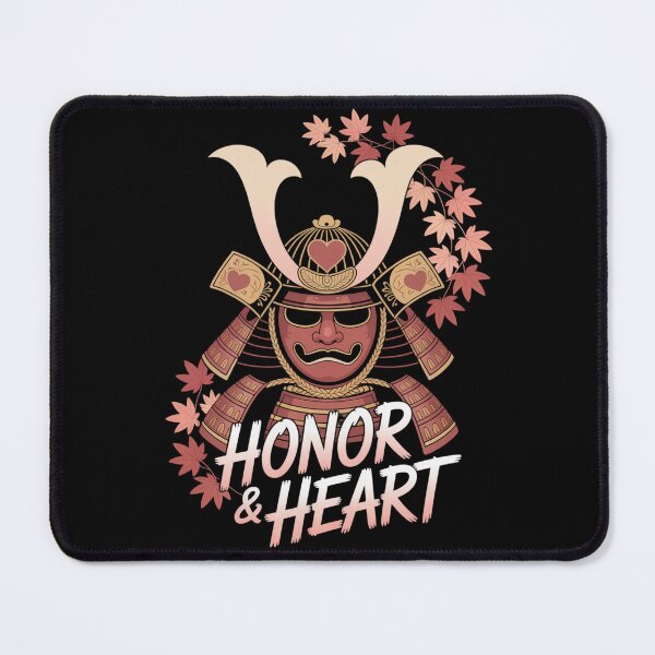Item preview, Honor and Heart Samurai Mask Autumn Japanese Warrior T-Shirt designed and sold by DarylWelsh2024.