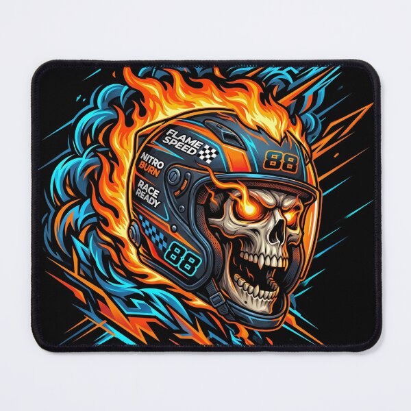 Item preview, Arcade Racing Drift Skull designed and sold by Stickersdevelop.