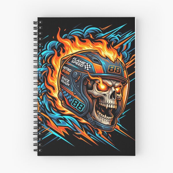 Artikelvorschau, Arcade Racing Drift Skull entworfen und verkauft von Stickersdevelop.