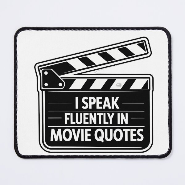 Item preview, Movie Quote Fluent in Clapperboard designed and sold by NiftyWrx.