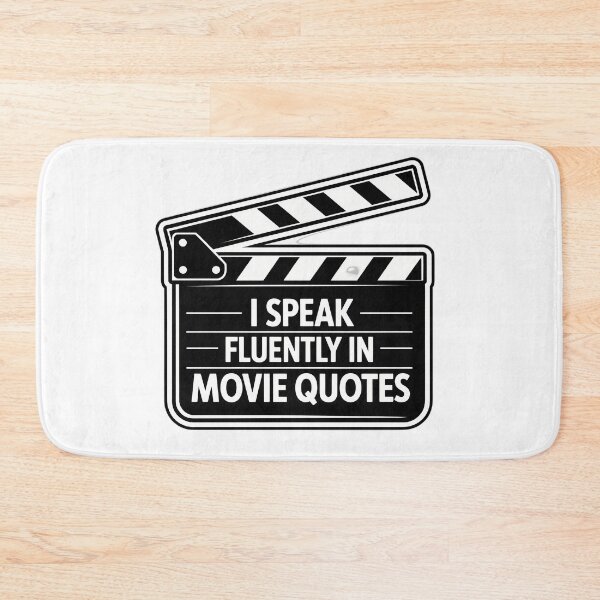 Item preview, Movie Quote Fluent in Clapperboard designed and sold by NiftyWrx.