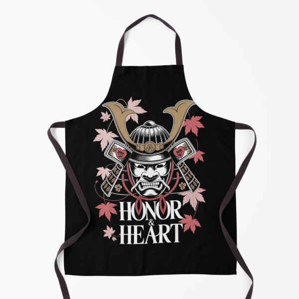 Item preview, Honor and Heart Samurai Mask Maple Blossom Japanese Warrior T-Shirt designed and sold by DarylWelsh2024.