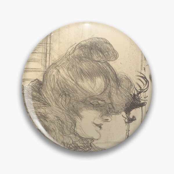 Item preview, Mme Le Marguoin Milliner by Henri de Toulouse-Lautrec | Vintage Belle Époque Fashion Sketch Art Print designed and sold by artofuniverse.