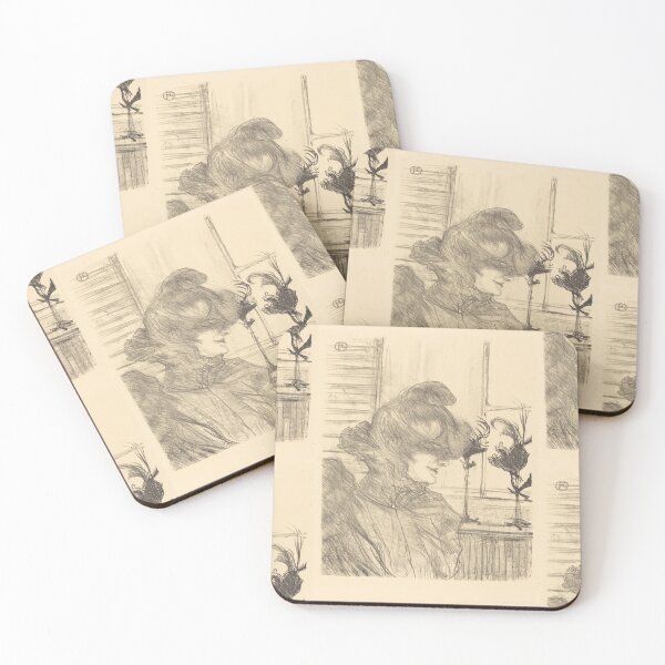Item preview, Mme Le Marguoin Milliner by Henri de Toulouse-Lautrec | Vintage Belle Époque Fashion Sketch Art Print designed and sold by artofuniverse.