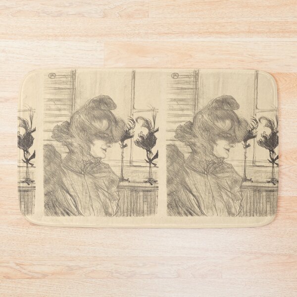 Item preview, Mme Le Marguoin Milliner by Henri de Toulouse-Lautrec | Vintage Belle Époque Fashion Sketch Art Print designed and sold by artofuniverse.