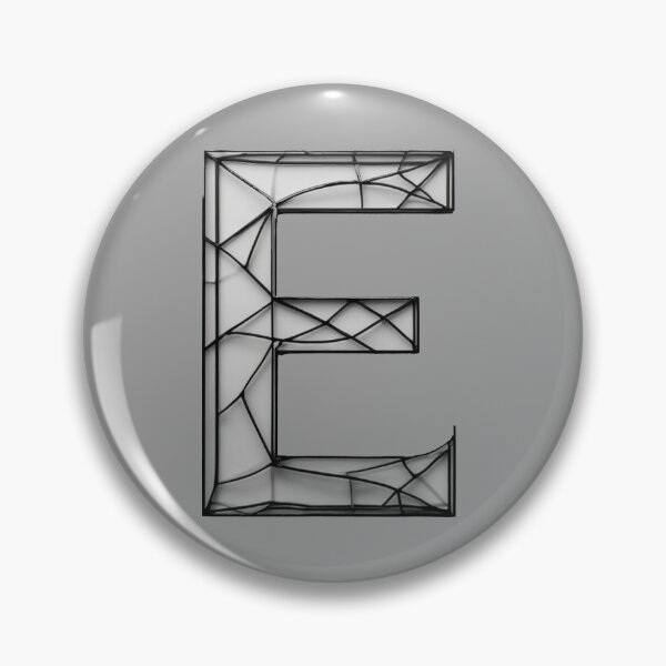 Item preview, Modern Glass Fragment Initial E Design designed and sold by Digital Design Art.