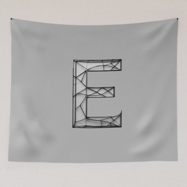 Item preview, Modern Glass Fragment Initial E Design designed and sold by Digital Design Art.