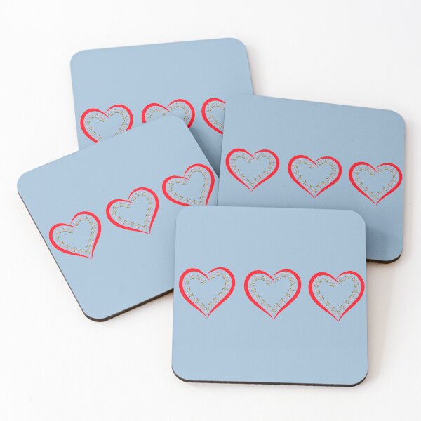 Item preview,  Red hearts with Floral paw prints designed and sold by Doodles Down South.