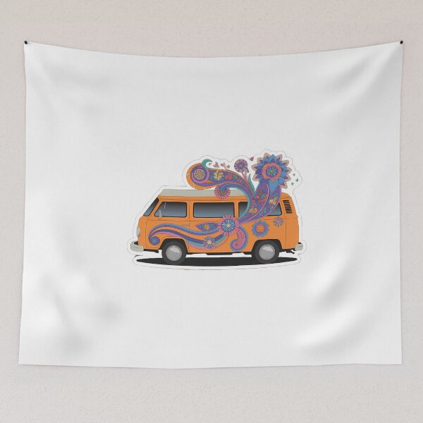 Item preview, Psychedelic Hippie Van Vibe designed and sold by NiftyWrx.