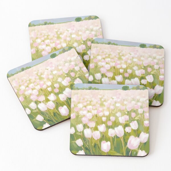 Item preview, White Tulip Field designed and sold by artbynalamagnolia.