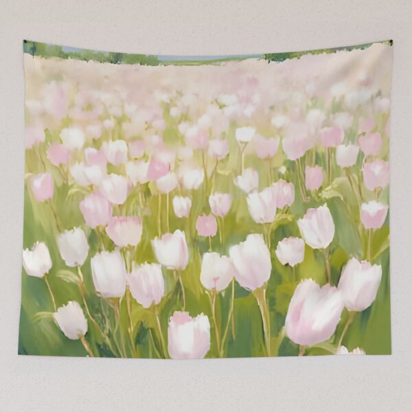 Item preview, White Tulip Field designed and sold by artbynalamagnolia.
