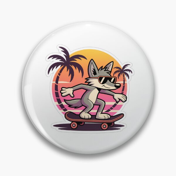 Item preview, Coyote Skateboard Sunset designed and sold by NiftyWrx.