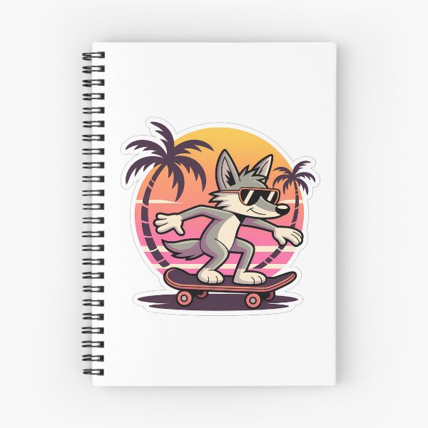 Item preview, Coyote Skateboard Sunset designed and sold by NiftyWrx.