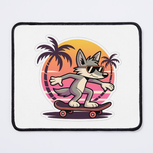Item preview, Coyote Skateboard Sunset designed and sold by NiftyWrx.