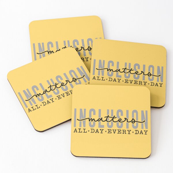 Item preview, Inclusion matters all day everyday- Yellow  designed and sold by ExcessiveSarcasmCo..