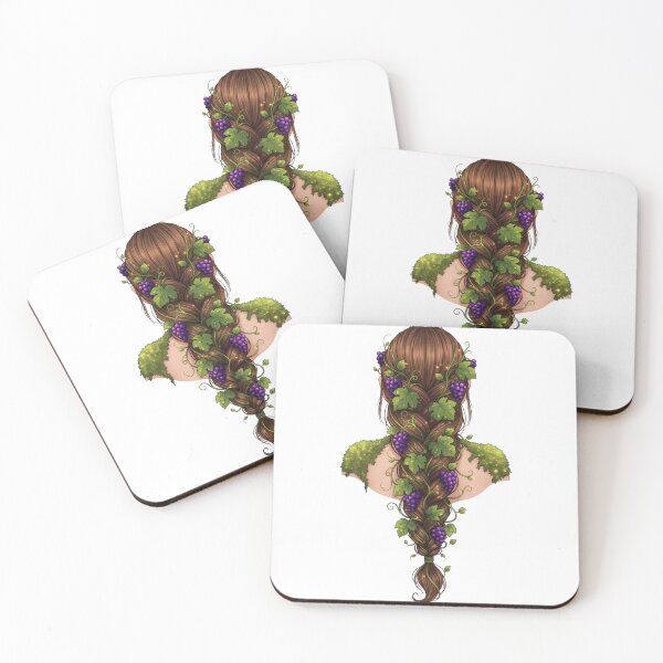 Item preview, Braided Hair Grape Vine Portrait designed and sold by AbanoubStore.